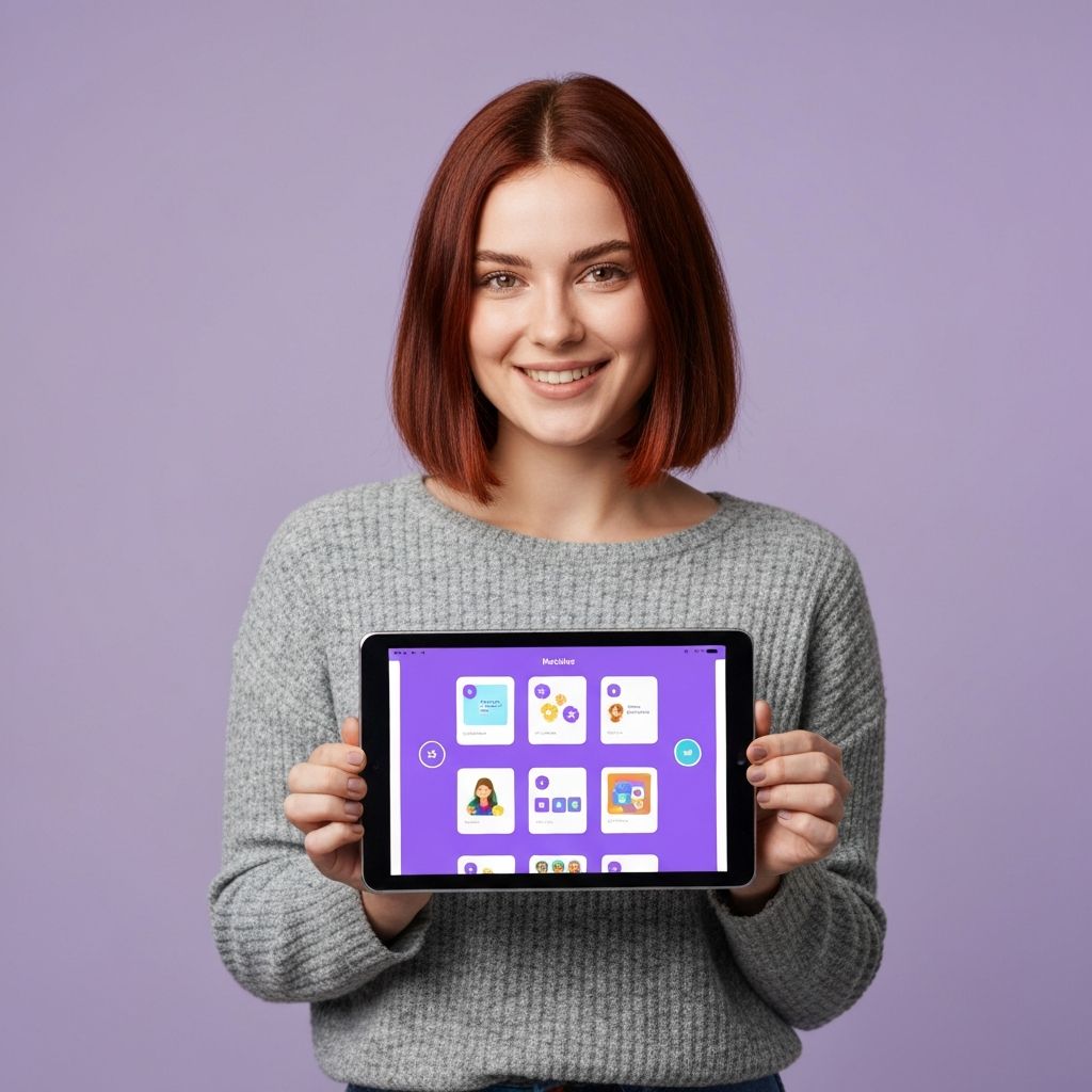 Tablet with education app